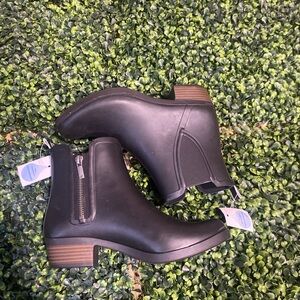 Women’s Black Rain Ankle Boots